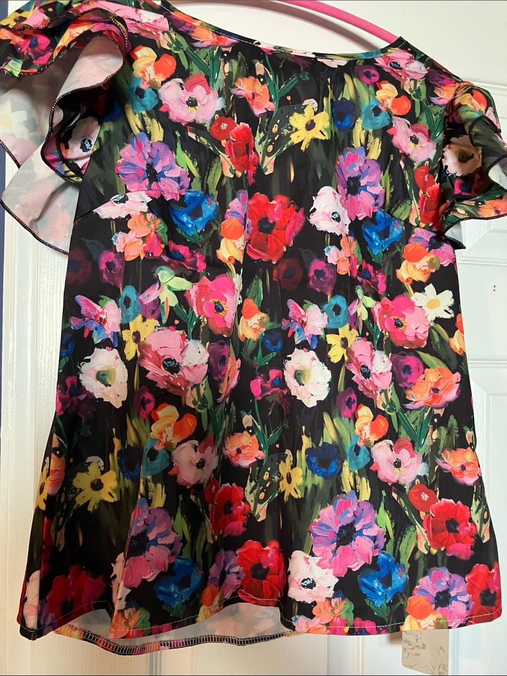 Emery Rose Floral Blouse Top XS NWT
